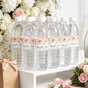 Etiquetas Personalizadas para Botellas de Agua, Etiquetas Adhesivas Impermeables para Bodas, Cumpleaños, Recuerdos de Fiesta - Product Image 1
