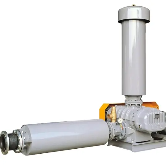 Alta qualidade electr aeração blower esgoto tratamento industrial air blower3 Lobe air roots blower para aeração