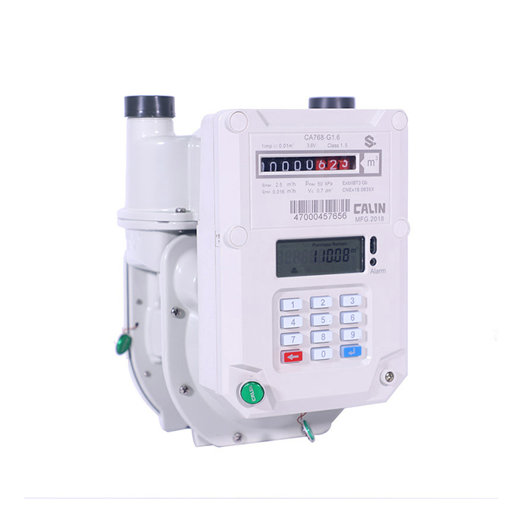 Заводская цена, настраиваемый Интеллектуальный газовый счетчик, стандартный пульт дистанционного управления, предоплаченный Интеллектуальный газовый счетчик