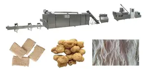 Soy Protein Processing Line Soya Meat Vegetable Soya Texturate Extruder Machinery Line