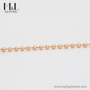 ML13612 XUPING Jewelry ML Store primo ordine oltre $50 spedizione gratuita gioielli occidentali collana a catena con perline versatili color oro 18 carati - Product Image 3