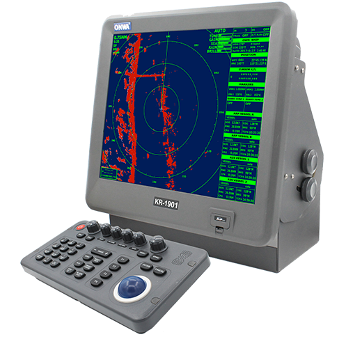 KR-1968-H (New!) 19" 64NM Color LCD ONWA Marine Radar /W (ARPA), Open Array W/1.8m Scanner (6KW 15m and 12.5KW 25m Option)