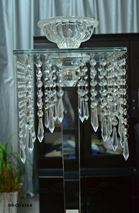 Portacandele a Colonna in Cristallo K9 Argento BS-CH 033 con Stampa UV, Fatto a Mano, per Matrimoni e San Valentino - Offerta Speciale - Product Image 5