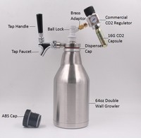 Gonfleur à cartouche co2 fileté 16g pour pneu de vélo, pompe à vélo, valve c02