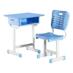 Conjunto de Silla y Escritorio para Estudiantes con Altura Ajustable y Personalizable para Aula de Primaria - Product Image 1