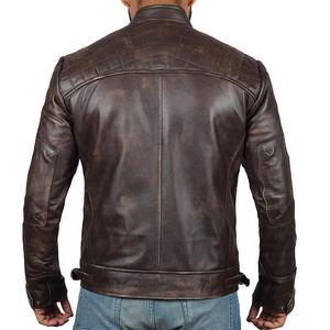 Giacca Varsity da Uomo in Pelle PU Marrone di Alta Qualità, Colletto Alto, Traspirante, Antivento, per la <span class=keywords><strong>Stagione</strong></span> <span class=keywords><strong>Invernale</strong></span>, Prezzo all'Ingrosso - Product Image 3