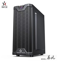 Factory Direct Sale LED RGB Aluminum Alloy Mid Tower Gaming Computer Case USB3.0 Supports ATX/MATX/ITX Motherboards 6-Slot