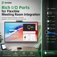 Pantalla Interactiva Amdox ES Plus 4K con Android 14, Salida HDMI y Software para Reuniones, Pizarra Inteligente para Niños