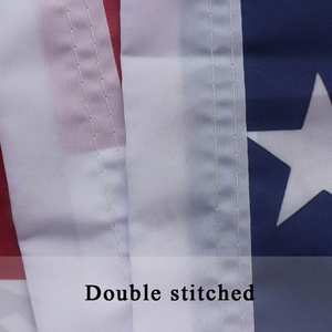 Drapeau national personnalisé en polyester écologique 5x8 pi/150x240 cm, bannière extérieure personnalisée avec double couture et œillets en laiton pour le camping - Product Image 5