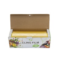 Film alimentaire transparent de qualité alimentaire Film plastique extensible en PVC Rouleau géant pour supermarché