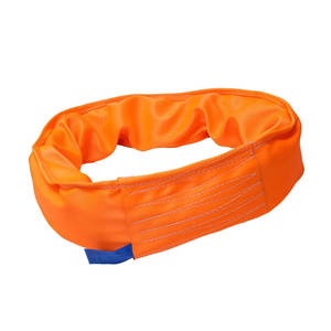 10トン 10m/20m 高強度ポリエステル丸型スリング ウェビングスリング 無限ループリフティングスリング - Product Image 1