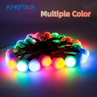Lampu Titik LED RGB 12V 26mm IP65 Dapat Diredupkan, Dapat Diatur Alamatnya, dan Dapat Diprogram, Kecerahan Tinggi untuk Dekorasi Wahana Hiburan Taman Hiburan