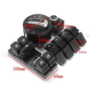 7 Piezas de Interruptores para Control de Ventanas, Faros y Combustible 5ND959565B 1KD959833 para VW Golf MK5 MK6, Jetta MK3 MK4, Passat B6 B7 - Product Image 6
