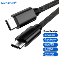 ULT-unite Dongguan Mobile 60W Câble de charge rapide certifié fabricant personnalisé USB-C 3A 1M 2M 3M 480Mbps