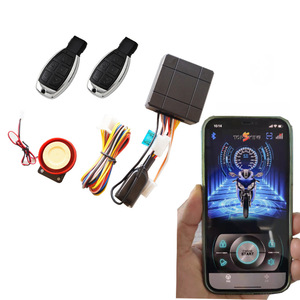 Alarm motor, kontrol cerdas Alarm sepeda motor tanpa kunci sistem kontrol aplikasi ponsel kunci mesin listrik sirene Alarm sepeda motor - Product Image 1