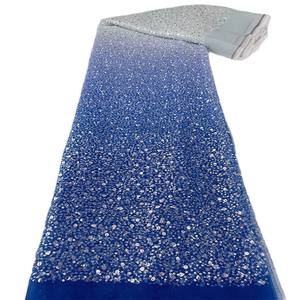 Regenbogenfarbener Luxus-Pailletten-Stickstoff Afrikanischer Nigerianischer Paillettenstoff <span class=keywords><strong>Meterware</strong></span> - Product Image 6
