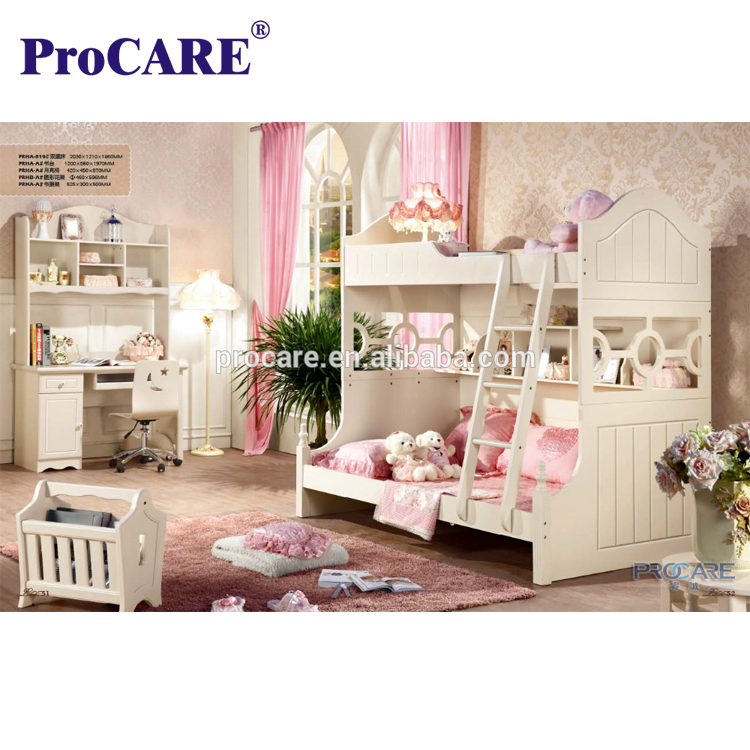 Мода мебель деревянная дети двухъярусная кровать для дома