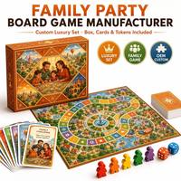 Jeu de société familial personnalisé de luxe avec boîte, cartes et jetons – Fabricant de jeux de société