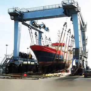 بناء السفن 450 طن <span class=keywords><strong>100t</strong></span> 150t 500t 600t 800t المحمول قارب يرفعون رفع اليخت رافعة جسرية ل بناء السفن - Product Image 3