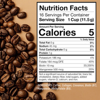 OEM Private Label Beauty Collagen Coffee Support Healthy Hair Skin Nails Biotin Instant Protein Coffee