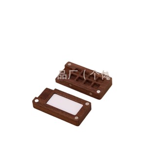 Palette d'aquarelle en bois de noyer, boîte rectangulaire hydratante pour peinture solide, fournitures d'art pour la peinture chinoise - Product Image 1