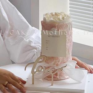 ที่เสียบเค้กอะคริลิค รูปน้ำผึ้งและความหวาน สำหรับตกแต่งวันวาเลนไทน์ งานแต่งงาน ของตกแต่งโต๊ะปาร์ตี้ - Product Image 1