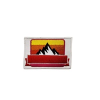 Patch Bordir Tenun Kustom Berbentuk Hati Cinta, Patch Bendera Hati Cinta yang Dapat Disetrika pada Kain, Bordir Hati Cinta yang Dapat Disesuaikan