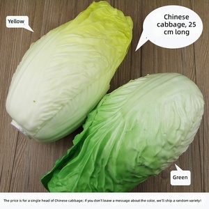 Modèles <span class=keywords><strong>de</strong></span> légumes artificiels en plastique pour décoration : Laitue, Aubergine, Chou chinois, Melon amer, Banane, Concombre, Céleri, Épinards - Product Image 3