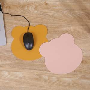 Sunrose – tapis de souris en cuir de forme irrégulière, antidérapant, pour bureau, utilisation sur ordinateur, jaune, bleu marine, rose, vert olive, blanc - Product Image 5