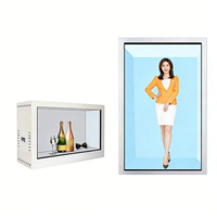 Vitrine publicitaire interactive à écran tactile infrarouge 10 points avec CMS basé sur le cloud pour événements de lancement de marques en intérieur