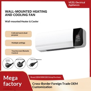 Ventilador de Pared con Calefacción y Refrigeración, <span class=keywords><strong>Aire</strong></span> <span class=keywords><strong>Acondicionado</strong></span> <span class=keywords><strong>Portátil</strong></span> Pequeño para el Hogar, Control Remoto, Doble Uso, Pantalla LCD, 1500W - Product Image 2