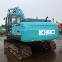Excavatrice sur chenilles hydraulique d'occasion Kobelco 20 tonnes, modèle 2022 SK200 avec moteur, boîte de vitesses, pompe hydraulique et roulement