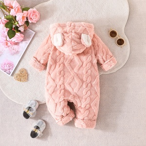 Mono de Invierno para Bebé, Cálido y Afelpado, con Botones Fáciles de Usar, Diseño con Capucha - Product Image 5