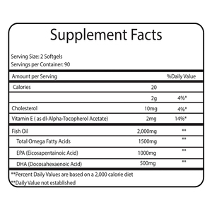 น้ำมันปลาโอเมก้า 3 <span class=keywords><strong>ส</strong></span>ำหรับผู้ใหญ่ ความบริสุทธิ์สูง ชนิดซอฟเจล ง่ายต่อการกลืน บำรุงสุขภาพหัวใจ <span class=keywords><strong>ส</strong></span>ายตา และเ<span class=keywords><strong>ส</strong></span>ริมสร้างความจำ - Product Image 4