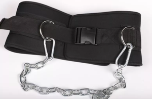 केएसवाई वेट लिफ्टिंग वेटेड बेल्ट पुल-अप डिप बेल्ट स्टील चेन जिम फिटनेस एक्सरसाइज वेटेड बेल्ट के साथ - Product Image 6