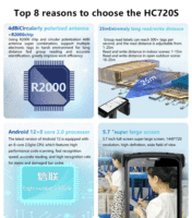 PDA de poche Android robuste 4G avec code QR 2D et scanner RFID UHF Terminal logistique d'entrepôt système d'exploitation Stock