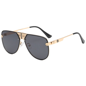 FRIENDS 2021 Nouveauté Lunettes de soleil de marque <span class=keywords><strong>Laser</strong></span> Design Grand Cadre Pilote Personnalisé Mode pour Hommes - Product Image 1