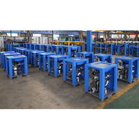 5.5kw/7.5kw/11kw/15kw 500 litres industrie électrique général 185 cfm moteur diesel aérographe vis compresseur d'air