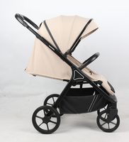 Vente en gros pas cher Poussette de voyage de luxe pour bébé Poussette 3 en 1 pour bébé avec couvre-pieds et sacs pour maman
