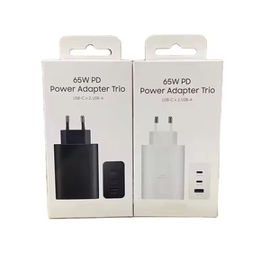 Cargador de viaje portátil al por mayor de 65W USB C GaN, diseño de carga plegable para teléfonos y tabletas <span class=keywords><strong>Samsung</strong></span> Galaxy S24 S23 <span class=keywords><strong>S22</strong></span> - Product Image 3