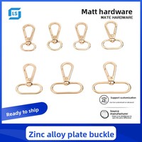 Boucles de sac à main et de bagages en alliage de zinc multi-tailles, style sportif, avec fermoirs en forme d'œuf, clips pour chiens, testés au sel, accessoires de sac fabriqués