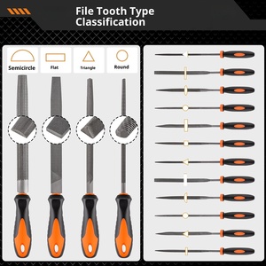 Bán buôn 17 cái công cụ mài mòn Electroplated tráng thép tập tin Set - Product Image 3