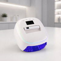 Lampe à ongles portable sans fil 128W UV LED pour séchage de vernis gel avec lampe de polymérisation rapide détachable 9W, fourniture d'usine pour ongles