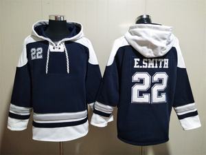 Genäht # 88 Lamm # 90 Lawrence # 8 Aikman # 4 Prescott #   22 E.smith American Football Jersey-Hoodie zum Schnüren - Product Image 4