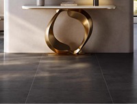 Meubles de salon, table d'entrée d'hôtel de luxe avec miroir, table d'entrée dorée, table console