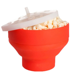 Silicone Popcorn Box Maker Storage Container Foldable Microwave Popcorn Box Bucket Puffed Rice Food Bowl Kitchen Accessories