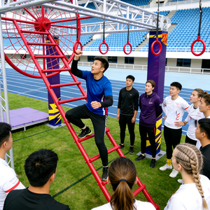 Parcours d'obstacles <span class=keywords><strong>Ninja</strong></span> <span class=keywords><strong>Warrior</strong></span> de haute qualité pour enfants, parcours d'obstacles <span class=keywords><strong>Ninja</strong></span> <span class=keywords><strong>Warrior</strong></span> en plein air, sûr et doux pour les tout-petits, parc extérieur - Product Image 3
