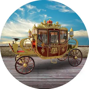 Carrozza trainata a cavallo di lusso per matrimonio,