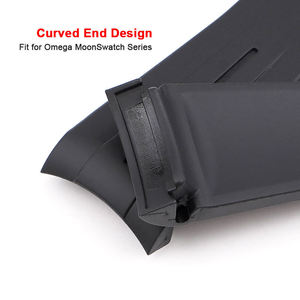 Bracelets de montre incurvés de 20 mm avec logo personnalisé pour Omega X <span class=keywords><strong>Swatch</strong></span> MoonSwatch, bracelet de montre sport en caoutchouc pour homme et <span class=keywords><strong>femme</strong></span> - Product Image 3