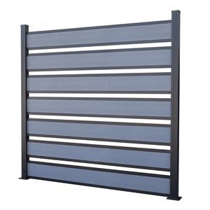 Nouveau Design Vintage & Classique WPC Clôture Composite Personnalisé Extérieur Étanche Grain De Bois Clôture PE Cadre Porte Maison Cour Sécurité - Product Image 2